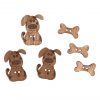 Trimits Novelty Wooden Buttons Dog & Bone Pack of 6