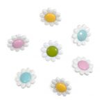 Trimits Novelty Buttons Pastel Daisy Pack of 7 Code A