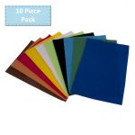 Trimits Felt Acrylic 30cm x 20cm Assorted 10 Pieces