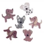 Craft Embellishments Dogs Assorted Pack of 6