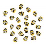 Craft Embellishments Miniature Wood Bee Pack of 30