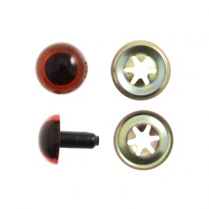 Trimits Toy Eyes Teddy 10mm Amber 6 Pack