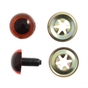 Trimits Toy Eyes Teddy 7.5mm Amber 8 Pack