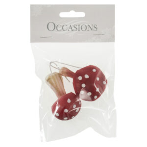 Toadstools on Wire: 2 Pieces