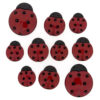 Dress it up Buttons 1134 Ladybugs