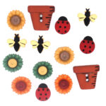 Dress it up Buttons 1226 Bugs & Blooms