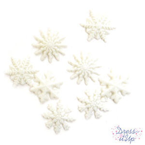 Dress it up Buttons 1445 Glitter Snowflake