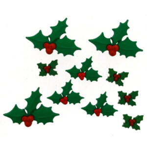 Dress it up Buttons 2478 Holly Jolly Xmas