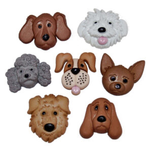 Dress it up Buttons 4825 Fuzzy Faces