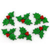 Dress it up Buttons 4979 Glitter Holly